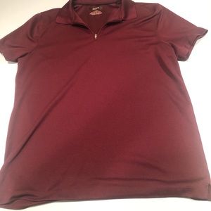 Alfani Regular Fit Maroon Quarter Zip Large